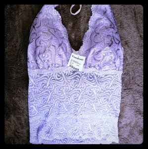 Bebe Lace Halter Top
